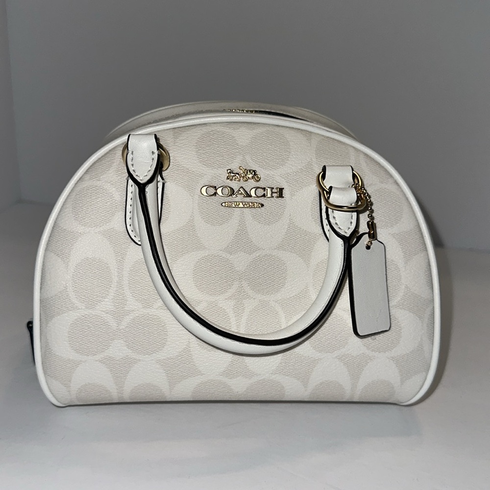 Coach Sydney satchel in chalk/glacier white